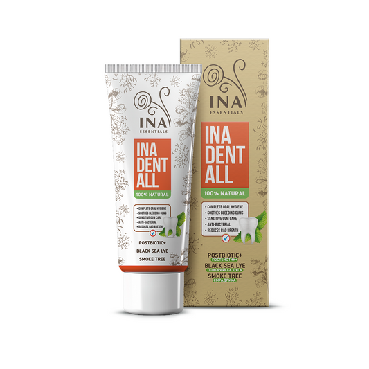 Naturlig Fluorfri Tandkräm med Rökträd, Svartahavslödder och Postbiotika - Ina Dent-All