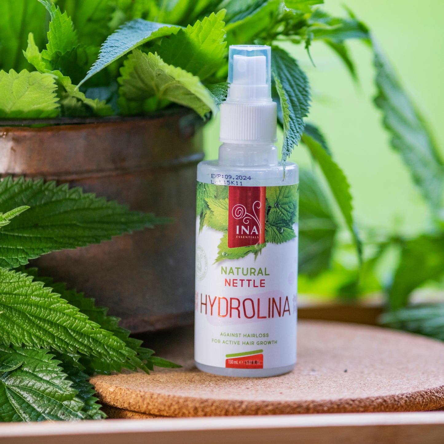 Vild Brännässelvatten - Hydrolina - Hårspray för Håravfall och Fett hår