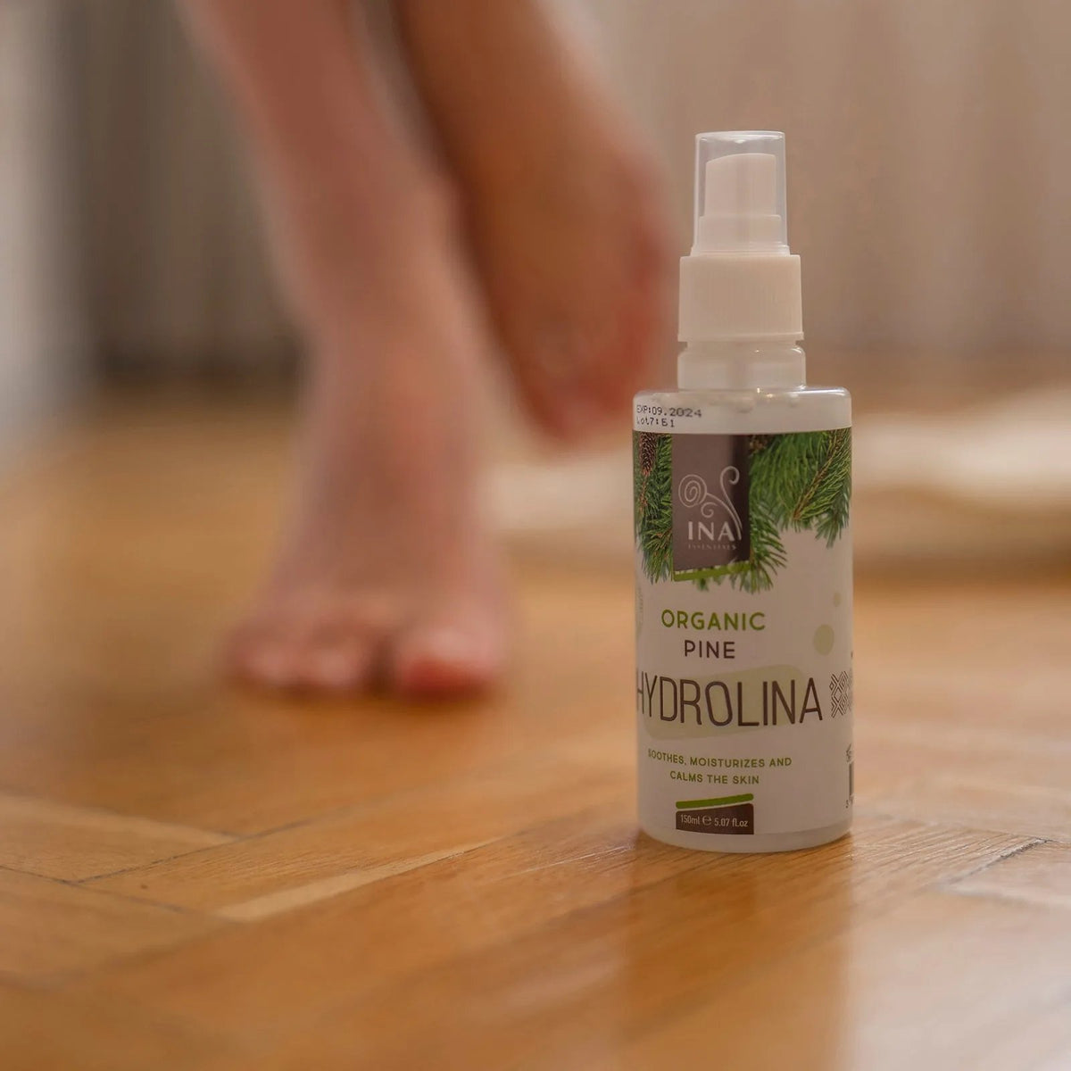 Ekologiskt Vitt Tallvatten - Hydrolina - Spray för Nagelsvamp och Illaluktande fötter