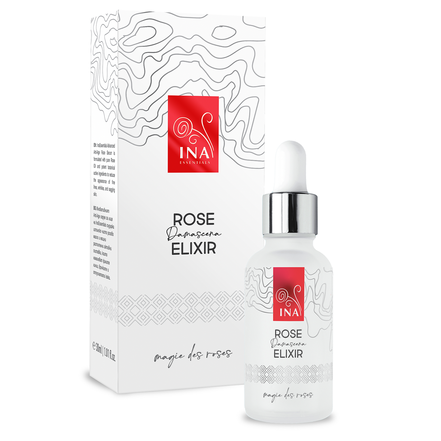 Intensivt anti-aging ansiktsserum med ekologisk rosenolja – Rose Elixir
