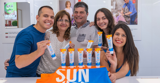 Ny naturlig solskydd för ansikte och kropp SPF50+ med ekologisk vitgran