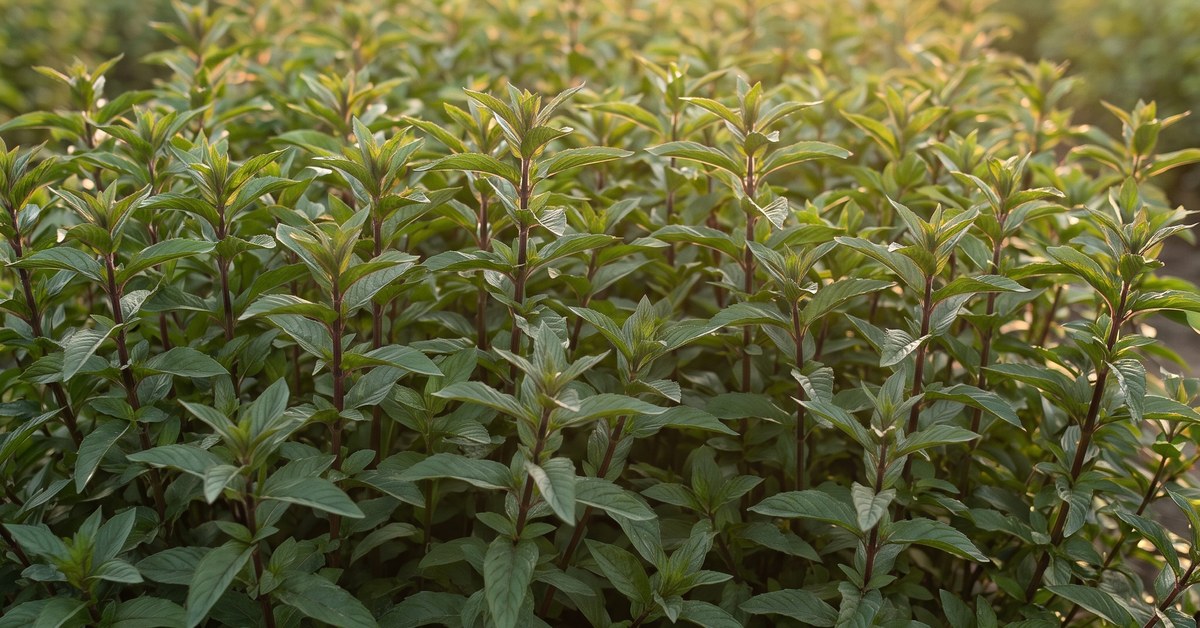 Pepparmynta Mentha piperita och Ekologiskt Pepparmintvatten Hydrolina