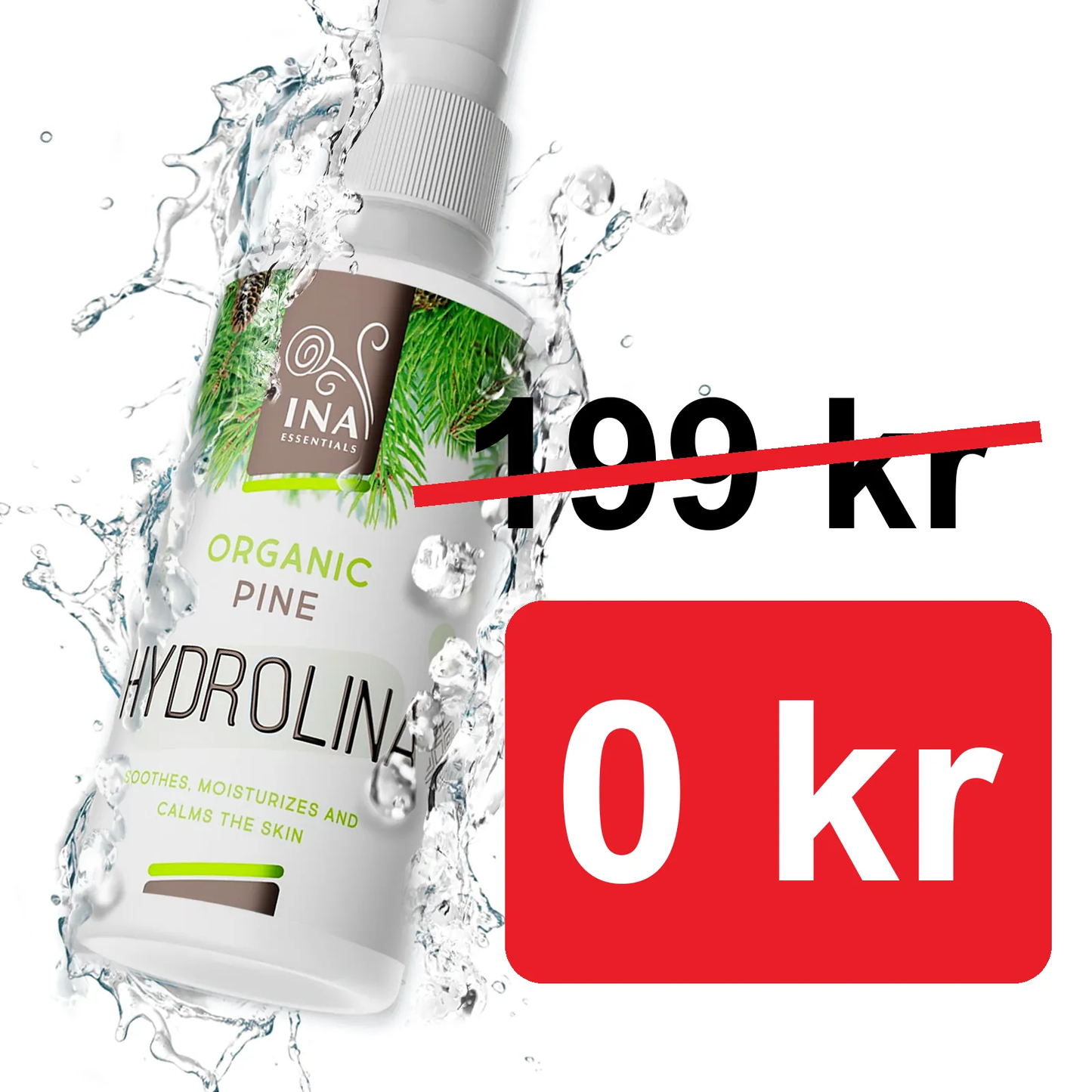 + Gåva Ekologiskt Vitt Tallvatten - Hydrolina - Spray för Nagelsvamp och Illaluktande fötter