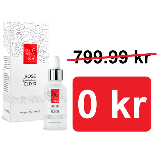 + Gåva Intensivt anti-aging ansiktsserum med ekologisk rosenolja – Rose Elixir