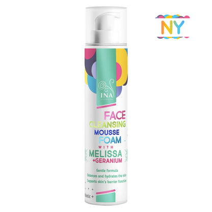 Naturligt Rengöringsskum för Ansiktet med Citronmeliss och Geranium