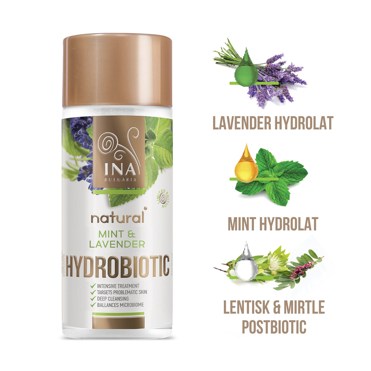 Hydrobiotic - Lavendel och Mynta - intensivvård för Akne
