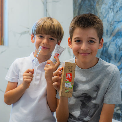 Köp 3 Ina Dent-All-tandkrämer – få 2 naturliga tandkrämer gratis