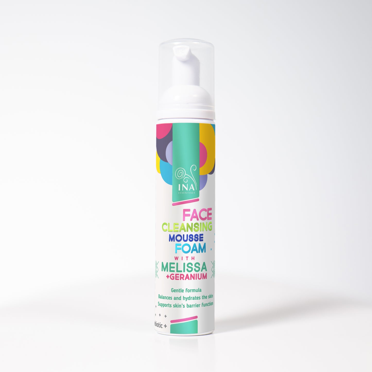 Naturligt Rengöringsskum för Ansiktet med Citronmeliss och Geranium