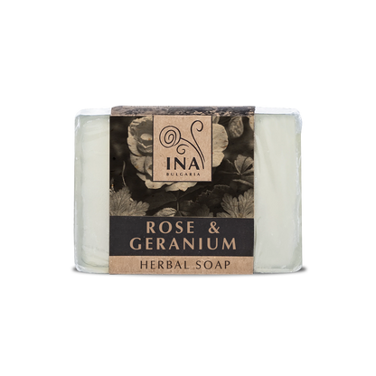 Naturlig Örttvål med Rose Damascena-Olja och Geranium - Närande Verkan