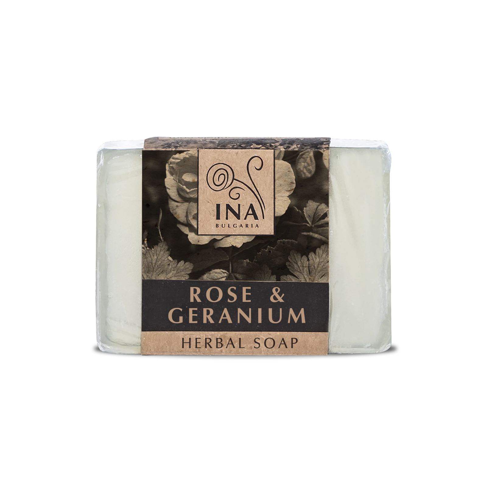 Naturlig Örttvål med Rose Damascena-Olja och Geranium - Närande Verkan