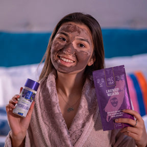 Ansiktsmask - Lavendel Maskina - intensivvård för fet Problembenägen hud