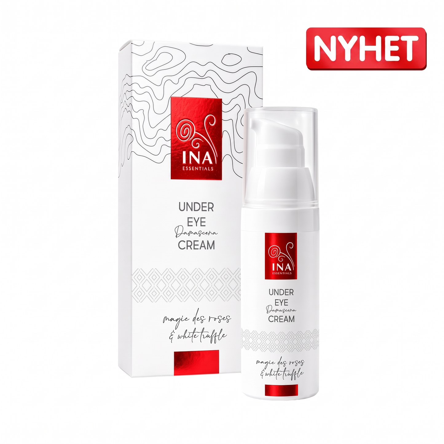 Premium Anti-Age Ögonkräm med Ros - Rose Eye Lift