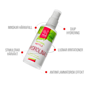 Brännässelvatten - Hydrolina mot håravfall och fett hår (Spray) - 150 ml inaessentialsuk 
